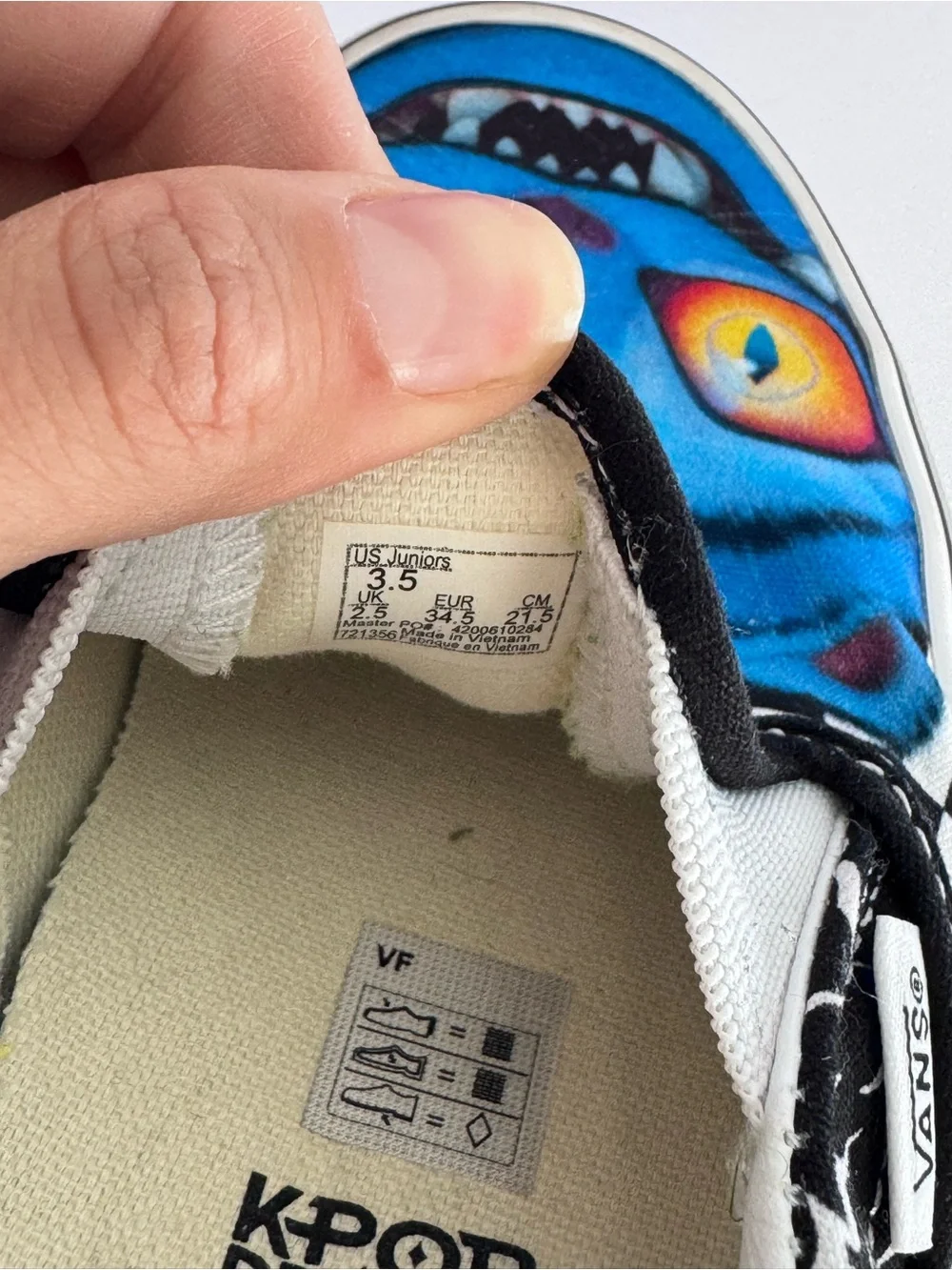 Vans Youth Derpy Cat K-Pop Demon Hunters Slip-On Sneakers